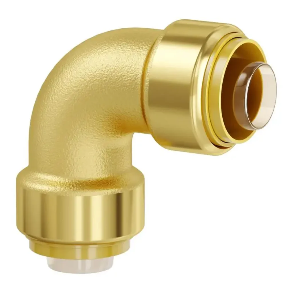 Pipe Fittings, 1/2″ 12PCS Brass Pipe Fittings, Elbow Push-Fit Pipe Connector Brass Air Fittings, Heavy Duty Plumbing Fittings Adapter for Heating/Shower Systems, Water Pipes