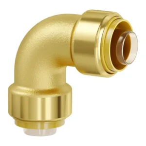 Pipe Fittings, 1/2″ 12PCS Brass Pipe Fittings, Elbow Push-Fit Pipe Connector Brass Air Fittings, Heavy Duty Plumbing Fittings Adapter for Heating/Shower Systems, Water Pipes