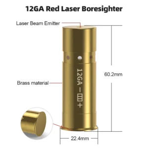 Quick Zeroing & High Accuracy Laser Sight for 12GA – No Adjustment Required.