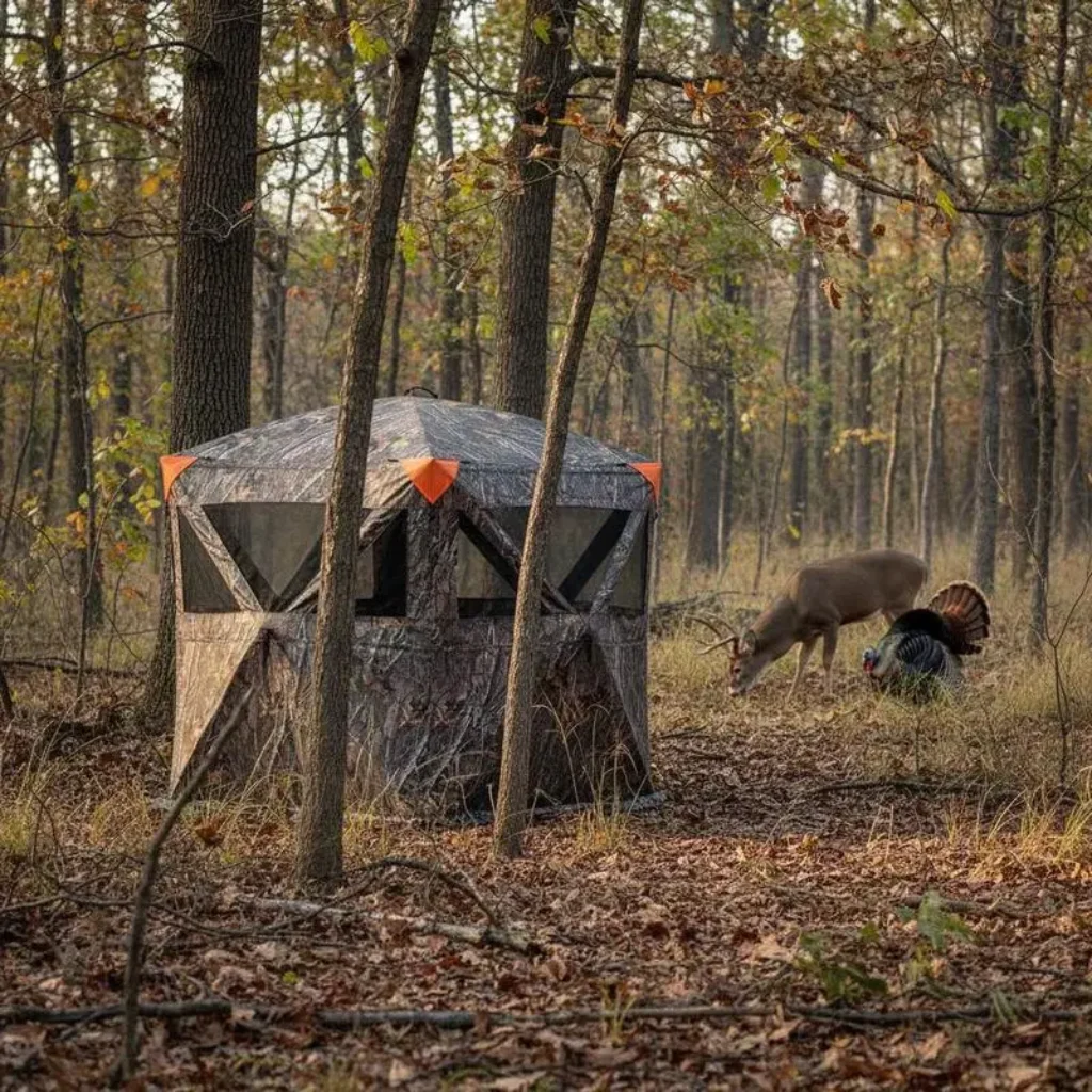 Transparent Ground Shelter 58″x58″x66″ Deer Hunting Turkey Hunting