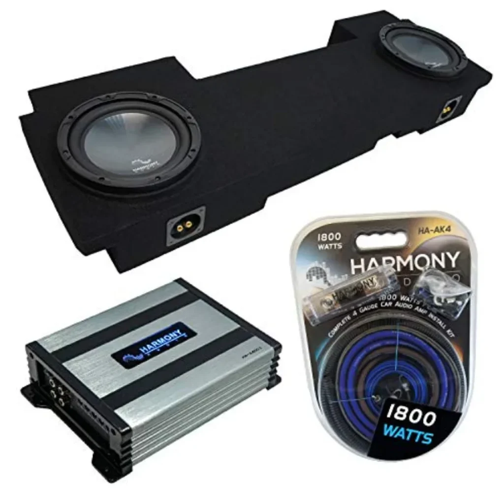 Truck subwoofer bundle 2002-2013 Chevy Silverado HD Crew:
