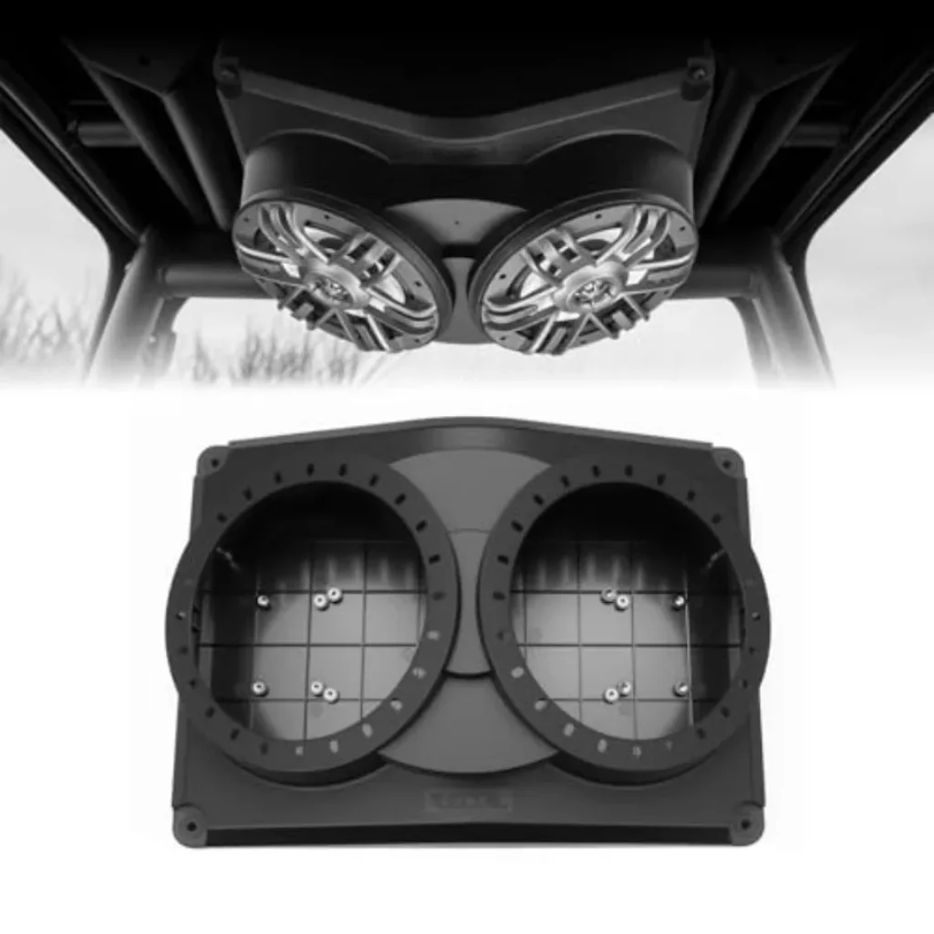 UTV/Golf Cart/RV/Marine/Trailer dual 6.5-inch angled speaker pods, hard