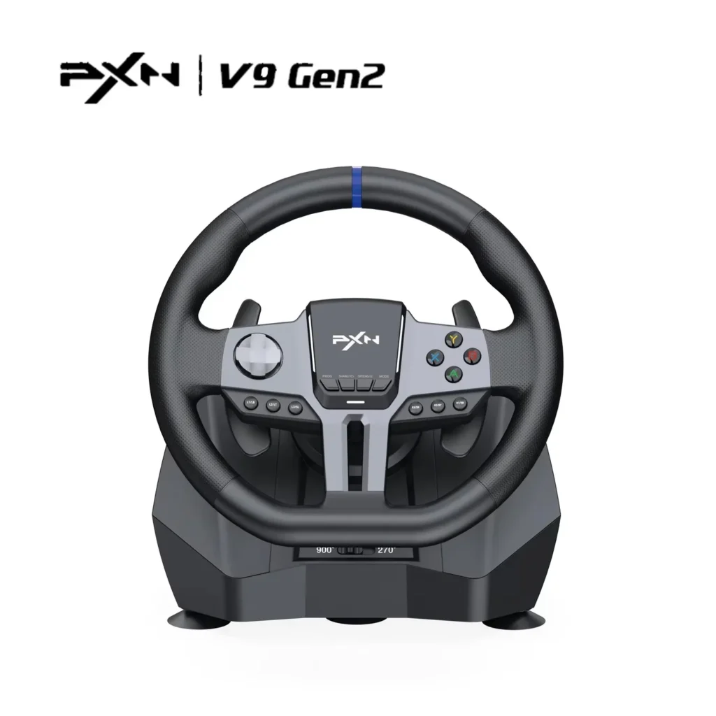 V9 Gen2 Gaming Steering Wheel 270°/900° Racing Wheel Volante for PS4/PS3/PC Windows 8,10,11/Switch/Xbox One/Xbox Series X/S