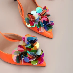 Wedding Shoe Clip Set, Sparkling Beaded Flower Buckles