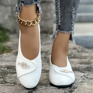 Women’s Elegant Rhinestone Flat Shoes 2025 Vamps Wrap