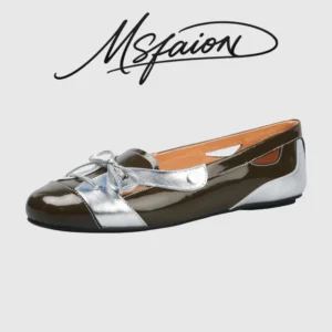 Women’s Patent Leather Flats 2026 Spring Slip Round