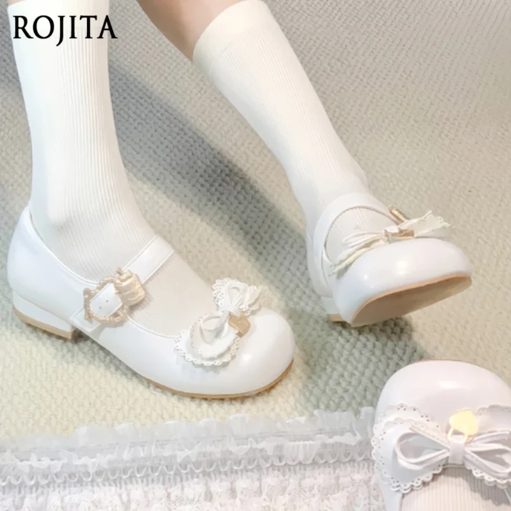 Women’s Shoes Bowknot Lolita Shoes Cute Doll Feel