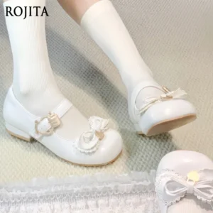 Women’s Shoes Bowknot Lolita Shoes Cute Doll Feel