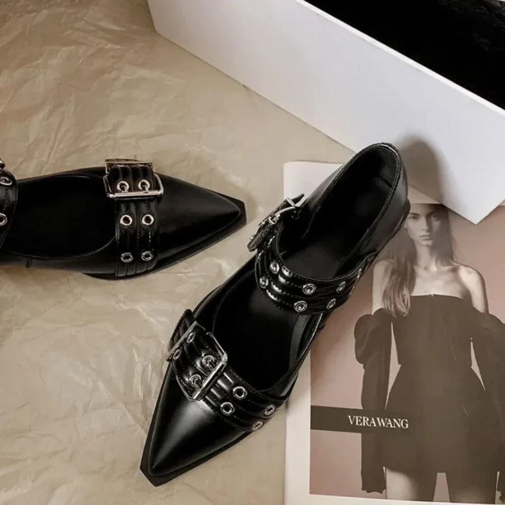 Women’s Shoes Designer Luxury Low Heel Pumps Buckle