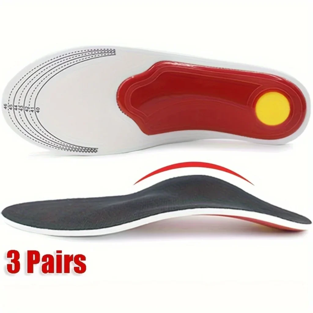 1/3 pairs Orthotic Insole Men Women High elasticity
