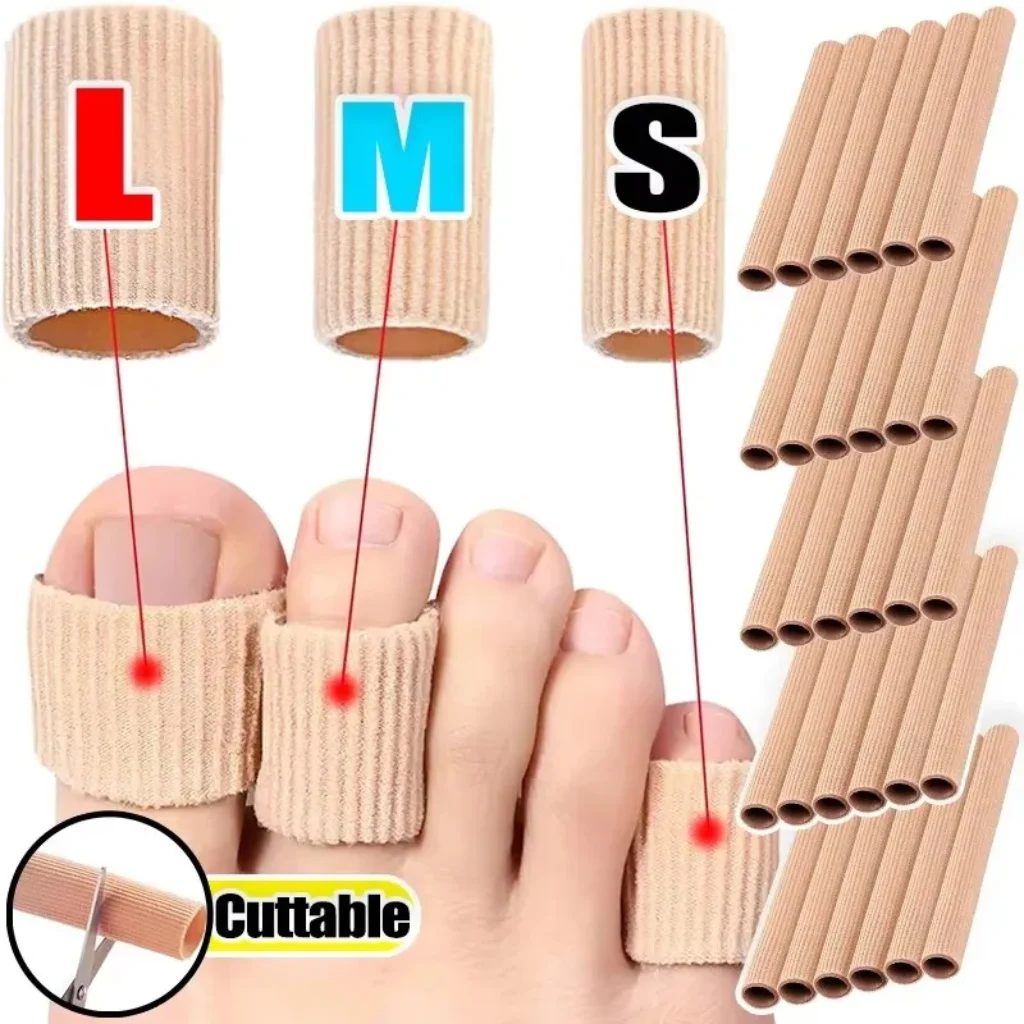 1- Silicone Cover Cut Fabric Toe Separator Spacer
