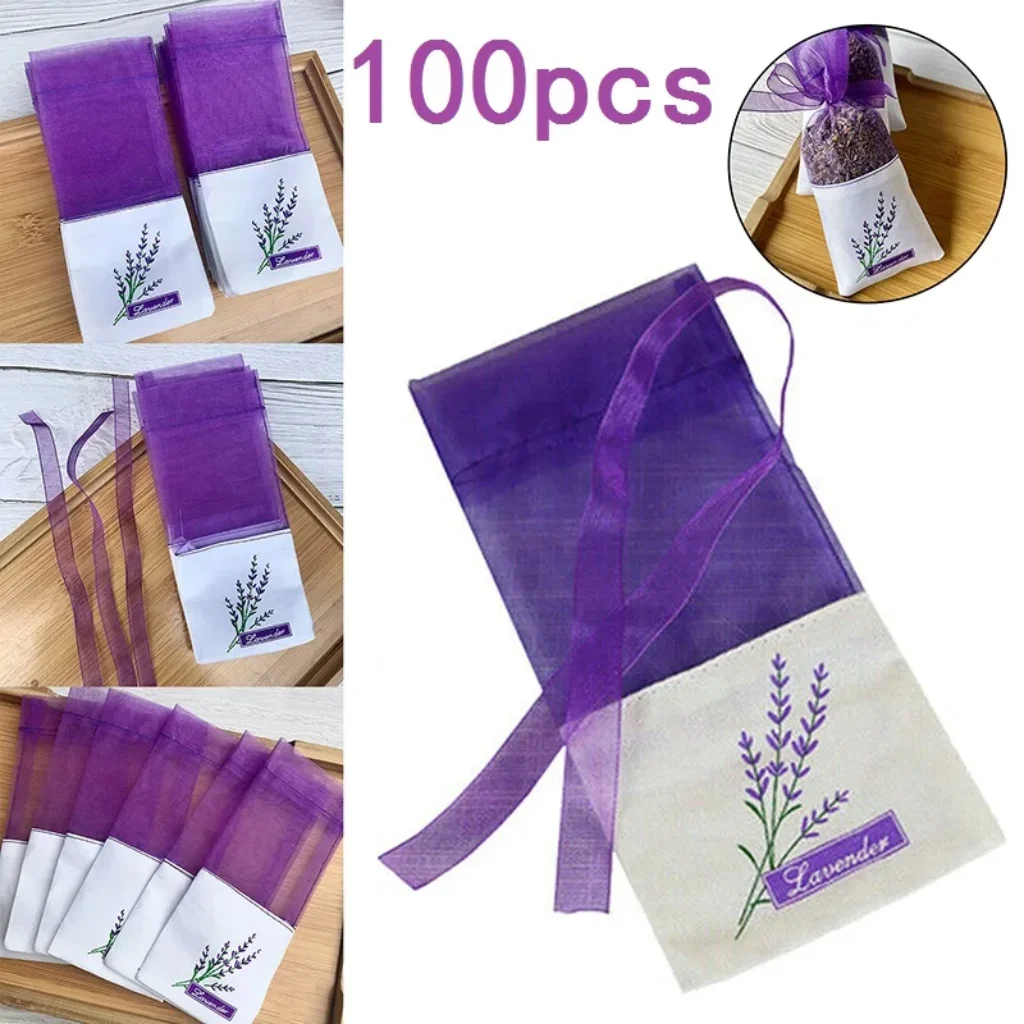 Empty Sachets Bag Flower Printing Fragrance Lavender Sachet