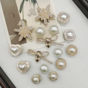 Bowtie Heart Shaped Shoe Charms DIY Accessories Bling