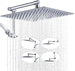 16×10 Inch Stainless Steel Rain Shower Head Adjustable