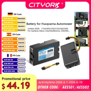 18V 4000mAh Battery Husqvarna Automower Limited 2020-2022 115H