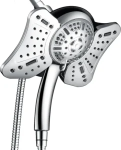 2.5 GPM Dual Shower Head Combo: Rainfall +