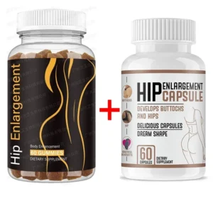2 Bottles Breast Enhancement Hip Lifting Capsule Gummies