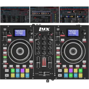 2-Deck Portable DJ Controller, Mixing ole LCD Display