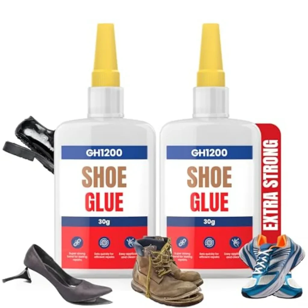 2 Pack Shoe Glue Heavy Duty, Clear Drying