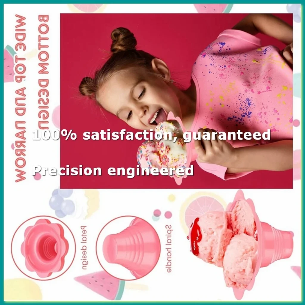 4 Oz Colorful Shaved Ice Cups Flower Shaped