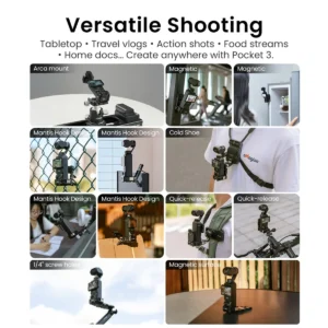 2025+ Multi-Function Magnetic Camera Adapter POCKET 3 Camera