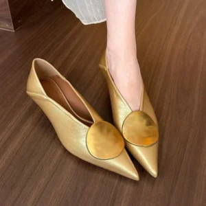 2025 Spring Summer Pointed Toe Footwear Slip Women