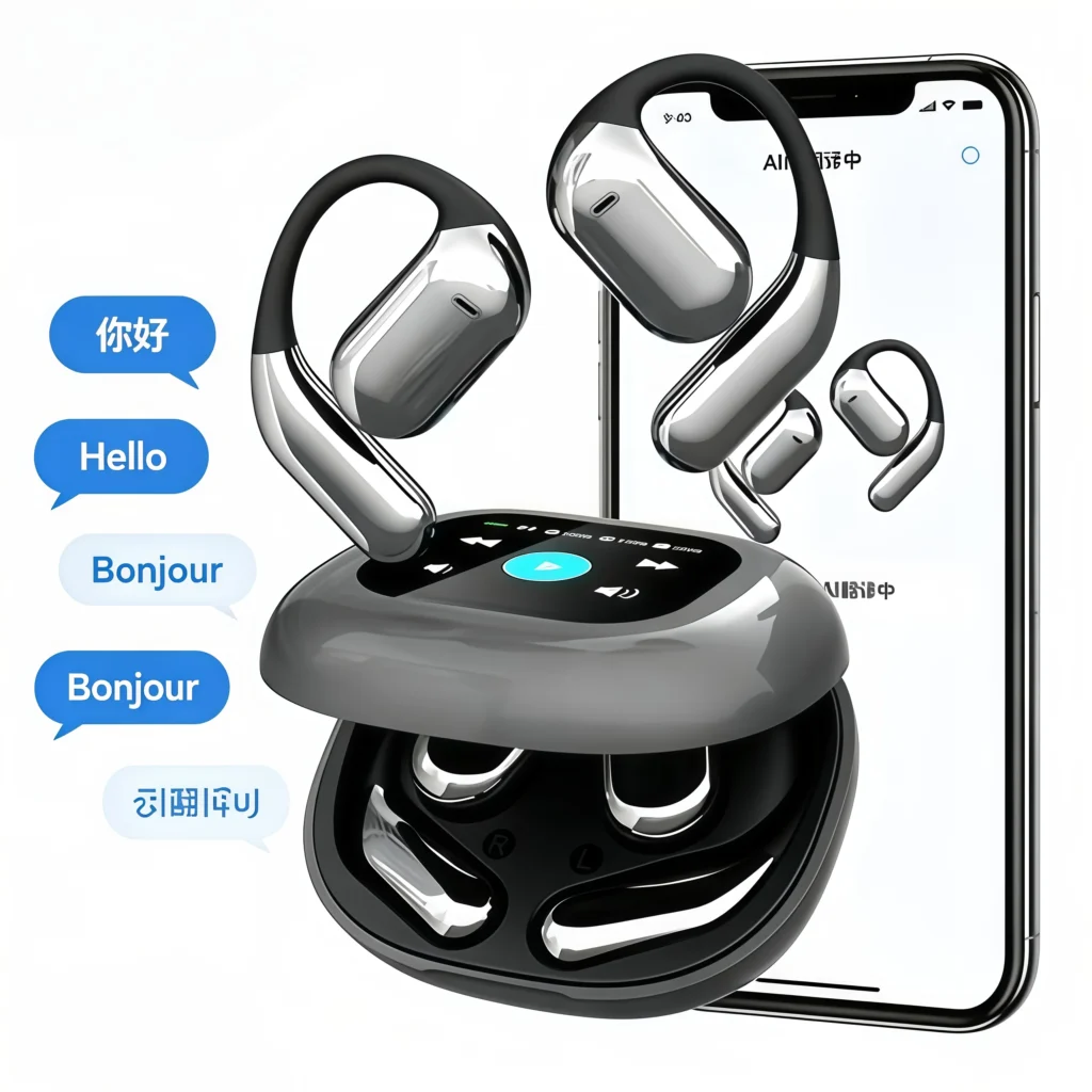 2026 AI ENC Open Ear Bluetooth Earphones HiFi