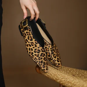 2026 Spring Trend Genuine Leather Flats Sexy Lady