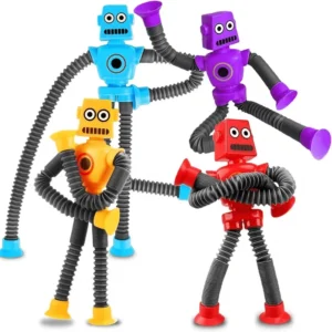 2026 New4pcs Flexible Stretchable Suction Cup Toys, Suitable