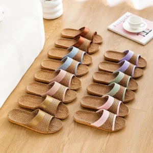 2026 Summer Linen Rattan Grass Cool Slippers Women’s