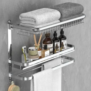 23.22 Inch Wall-Mounted Stainless Steel Towel Bar Shower