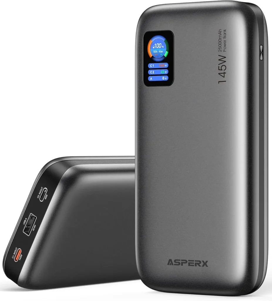 25000mAh 140W PD 3.1 Fast Charging Power Bank,