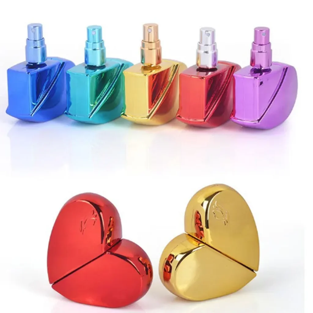 25ml Heart Shaped Refillable Spray Perfume Bottle Thick