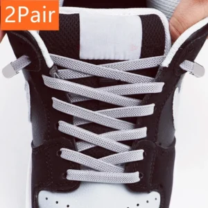 2Pair No Tie Shoe Laces 6mm Elastic Laces
