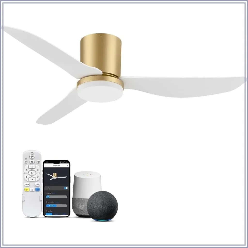 42 Inch Smart Ceiling Fan Light Remote, WiFi