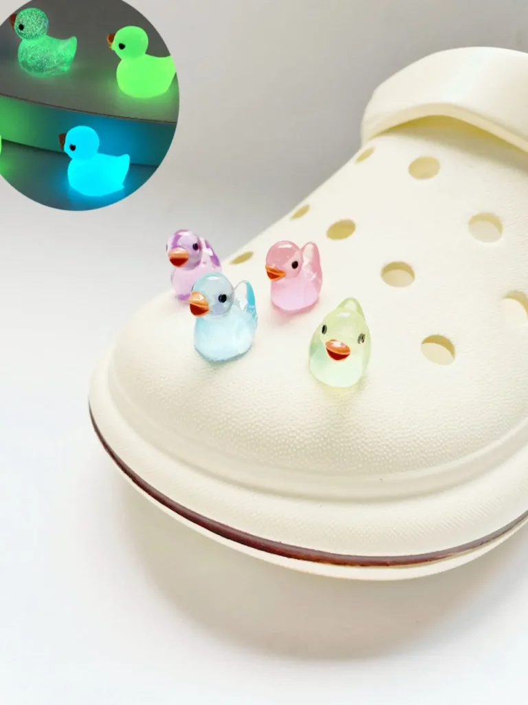 Duck Design Shoe Charms Decorations, Fashionable Glow Dark