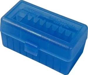 50 Round Rifle Ammo Box, Fits 22-250 6.5