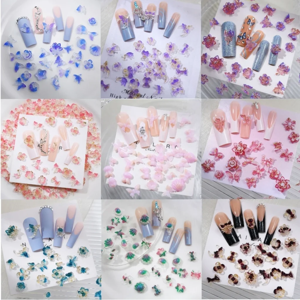Mixed Nails Charm Design 3d Nail Art Decorations