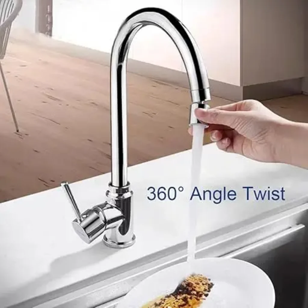 55/64” 360° Swivel Dual Function Kitchen Sink Faucet