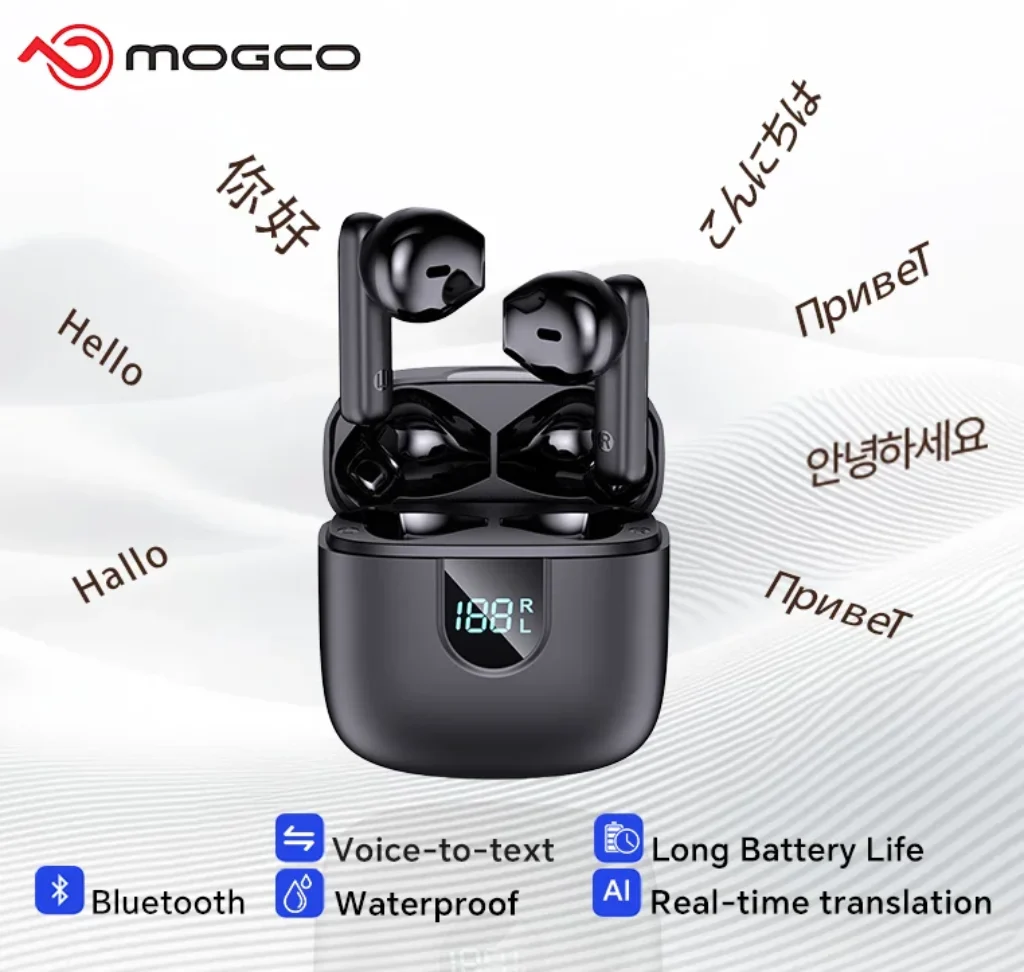 A18 AI Translator Earbuds 164 Languages BT5.4 Noise