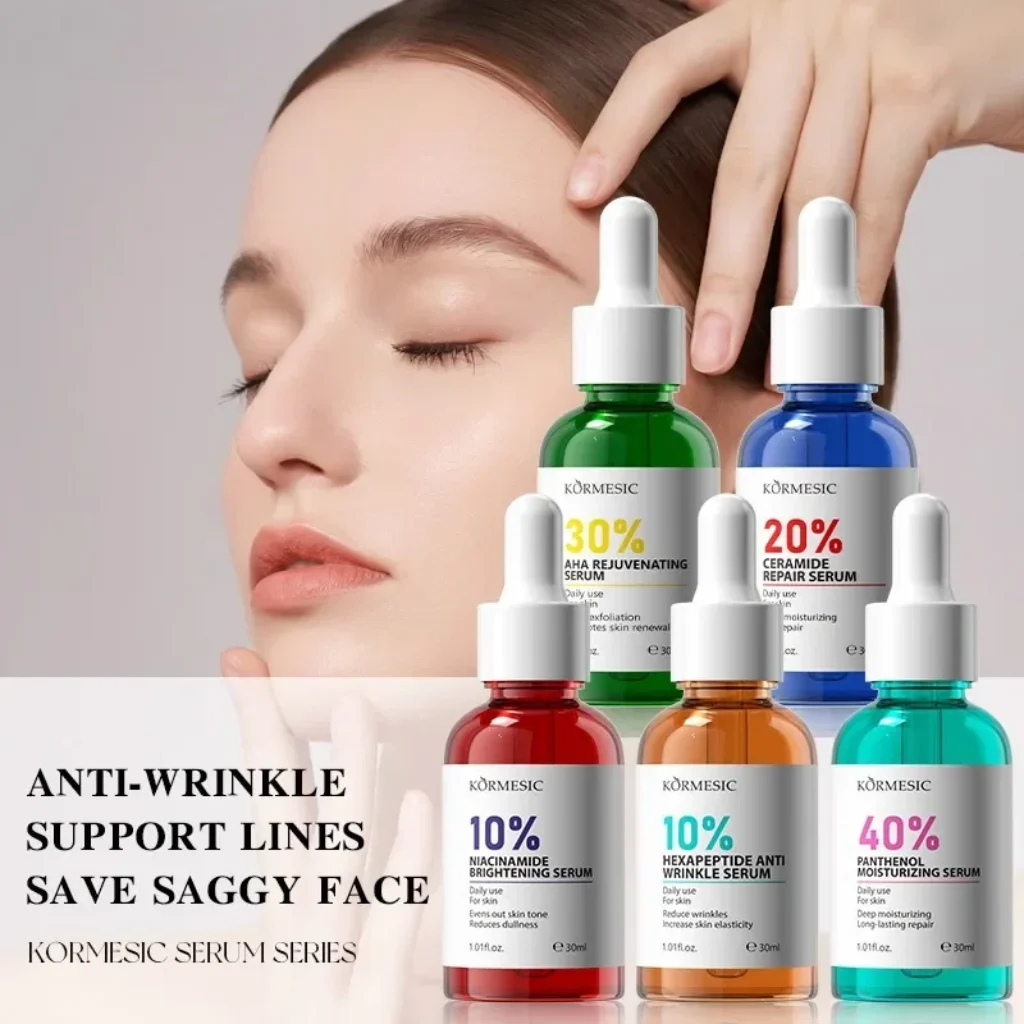 AHA Rejuvenation Niacinamide Brightening Face Serum Hexapeptide Ceramide