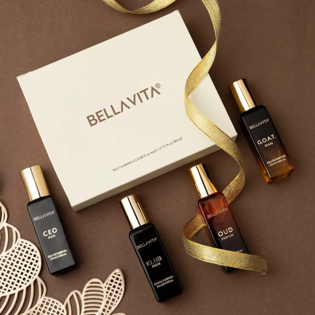 Bella Vita Portable 4x20ml Luxury Men’s Perfume Set