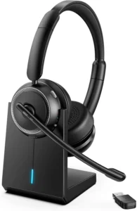 Bluetooth 5.4 ANC Headset Mic PC & Phone,