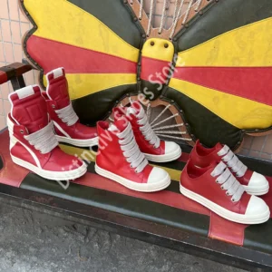 Brand Men Leather Sneakers Jumbo Lace Men Shoes