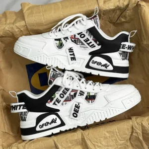 Casual Fashion Leather Sneakers Skateboard Mens Shoes Outdoor