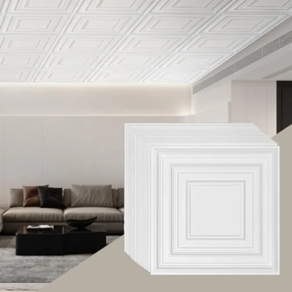Ceiling Tiles, 12-Pack 24 x 24 in, Drop
