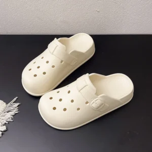 Clogs Summer Slippers Women House Flats Mules Luxury