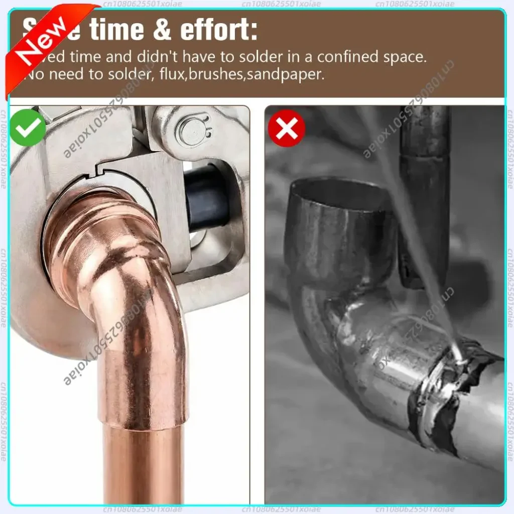 Copper Pipes Welding Connector Leakproof Copper Plumbing Fittings
