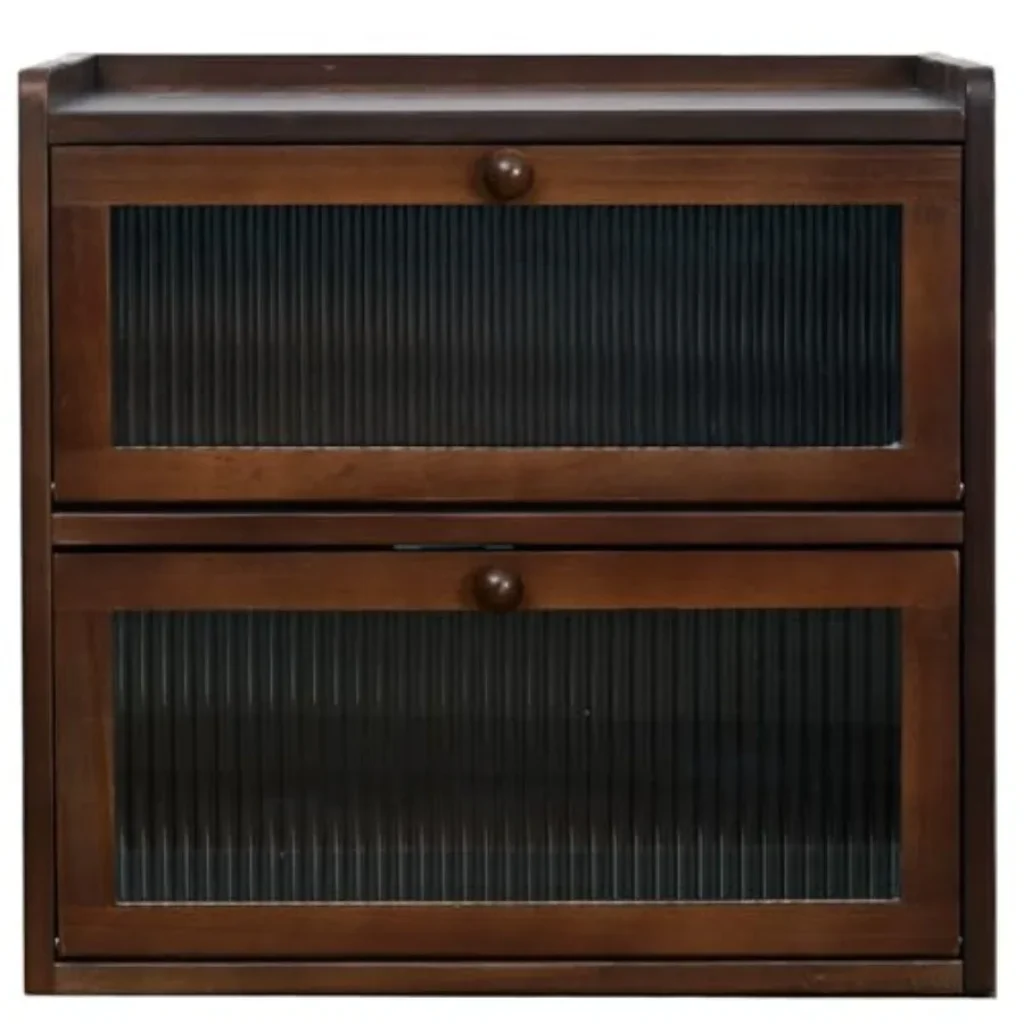 Double 2 Layer Large Bread Box Kitchen Counter,