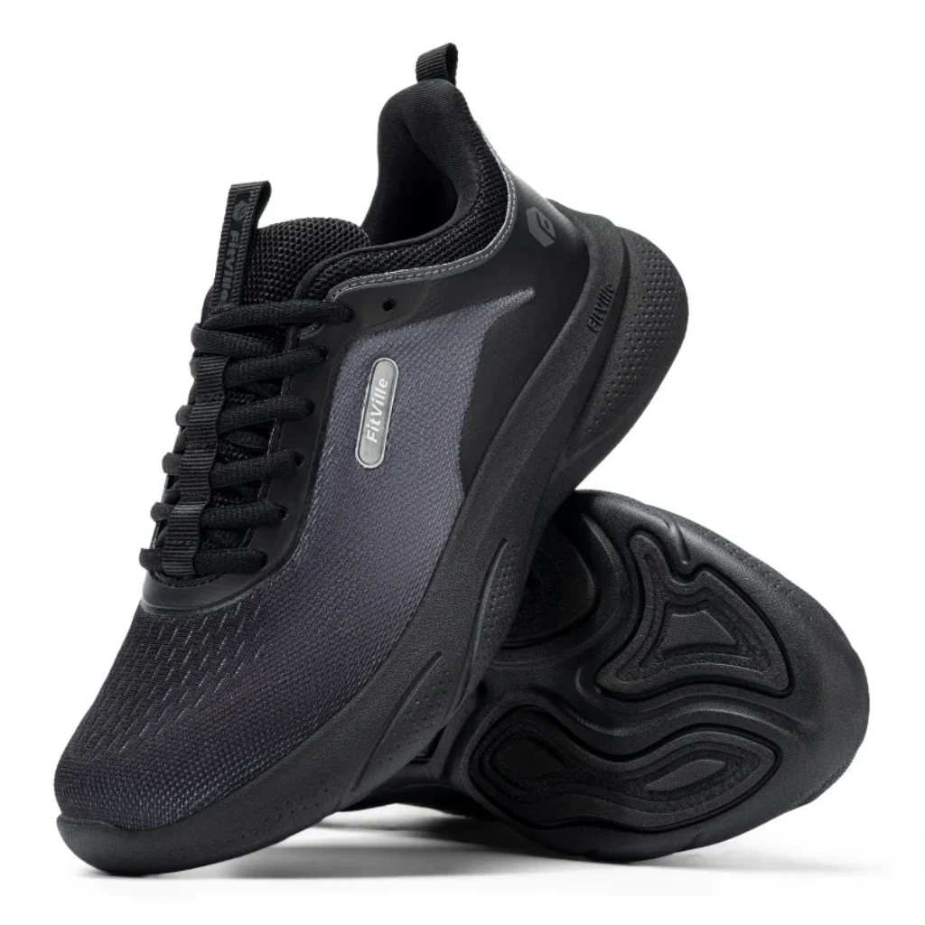 FitVille Womens Wide Fit Trainers Lightweight Non-Slip Walking